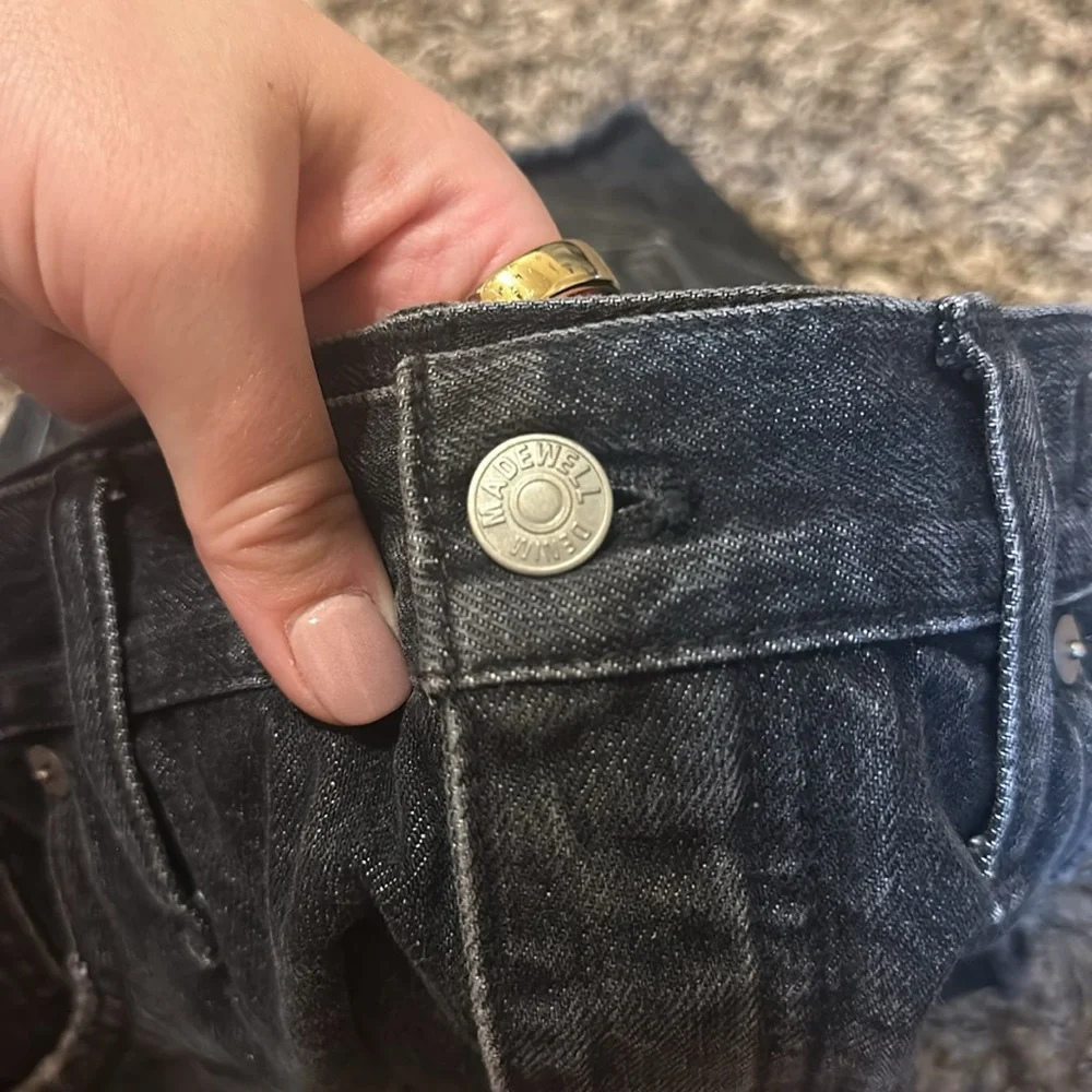 Madewell Relaxed Denim Shorts Black Size 31